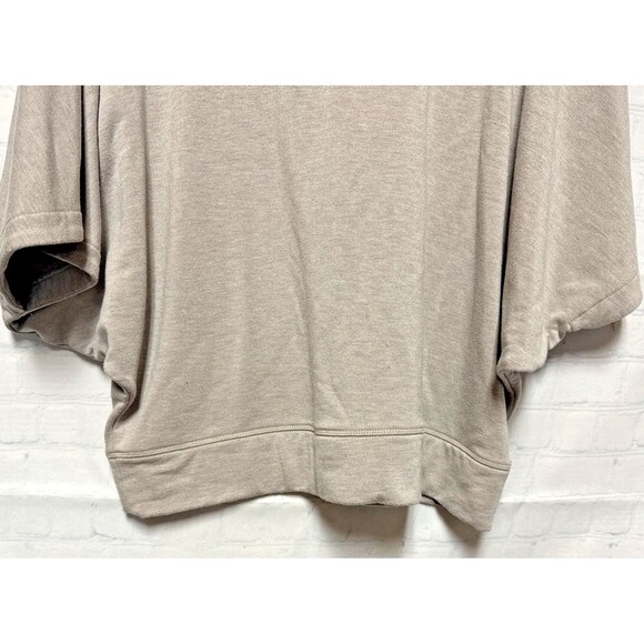 Tahari Tan Brown Cowl Neck Oversized Pullover Sweater Dolman Sleeve Medium - Picture 3 of 7